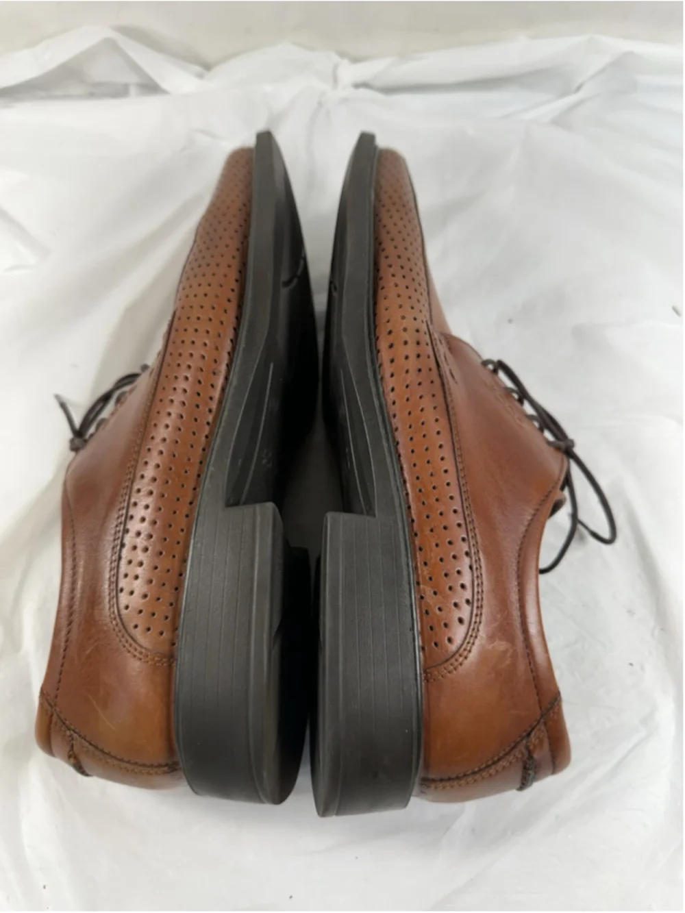 ECCO Oxford Bicycle Toe Dress Shoes Mens 10/10.5 Brown Modern Leather